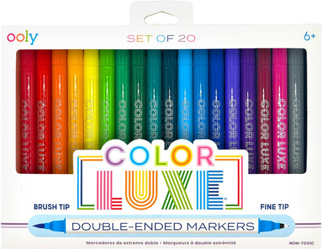 Ooly - couleur luxe - marqueurs double face - 20 pièces