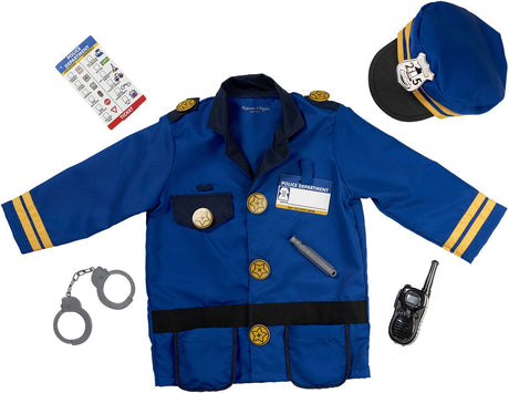 Ensemble de jeu de rôle de costume d'officier de police Melissa Doug