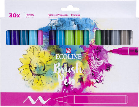 Ensemble de stylos pinceaux Ecoline primaire | 30 couleurs