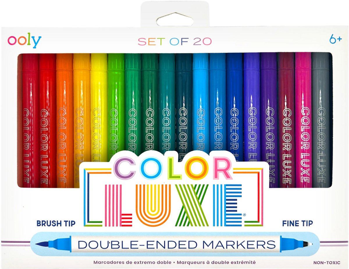 Ooly - couleur luxe - marqueurs double face - 20 pièces