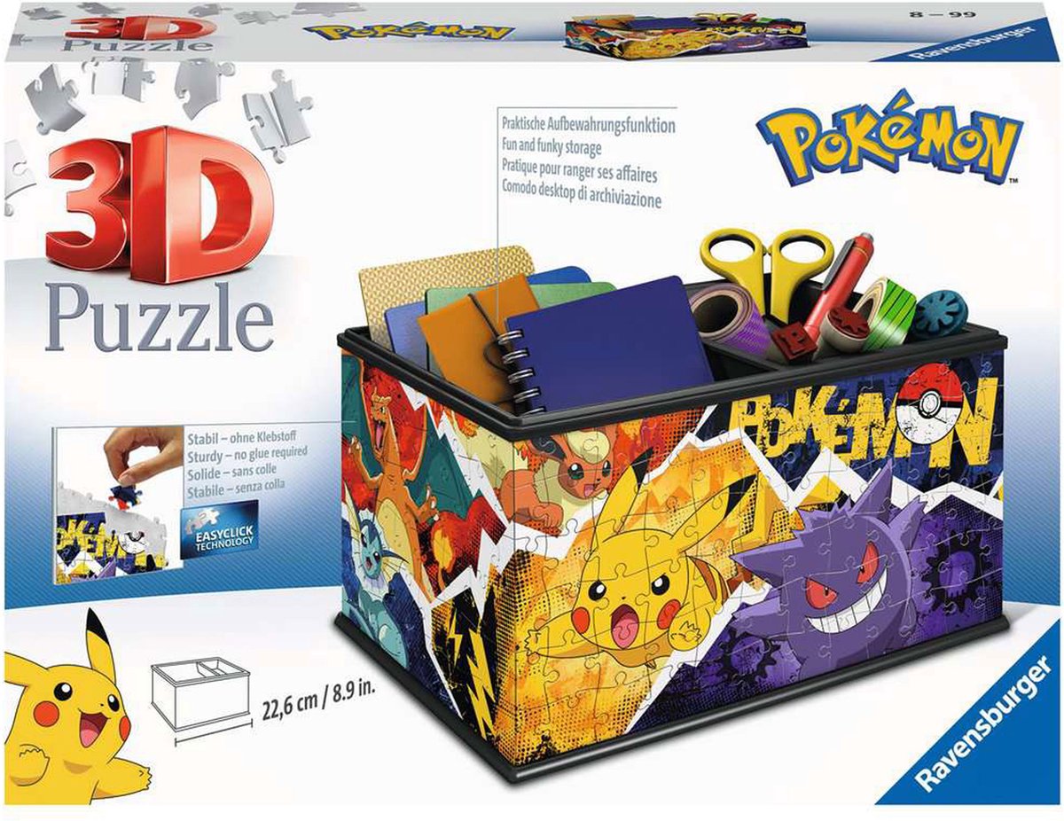 Ravensburger Pokémon 3D Puzzle 3D Personnages de dessins animés