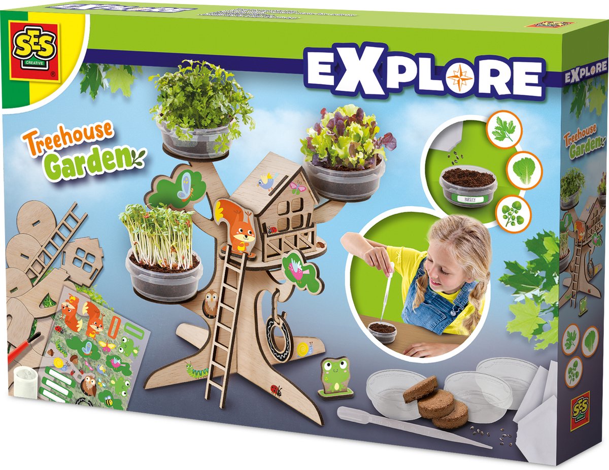 Ensemble de jardin cabane dans les arbres Ses