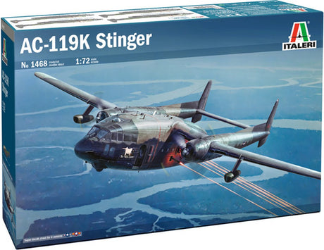 Italeri maquette avion - 1468 ac-119k stinger avion plastique - 1:72 - modélisme