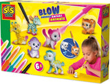 Stylos aérographe Ses Blow - Animaux de safari, 6 pcs.