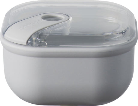 Omada - boîte à lunch pull box carrée 425 ml - polypropylène - gris -