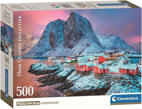 Clementoni puzzle village amnoy, 500 pcs.
