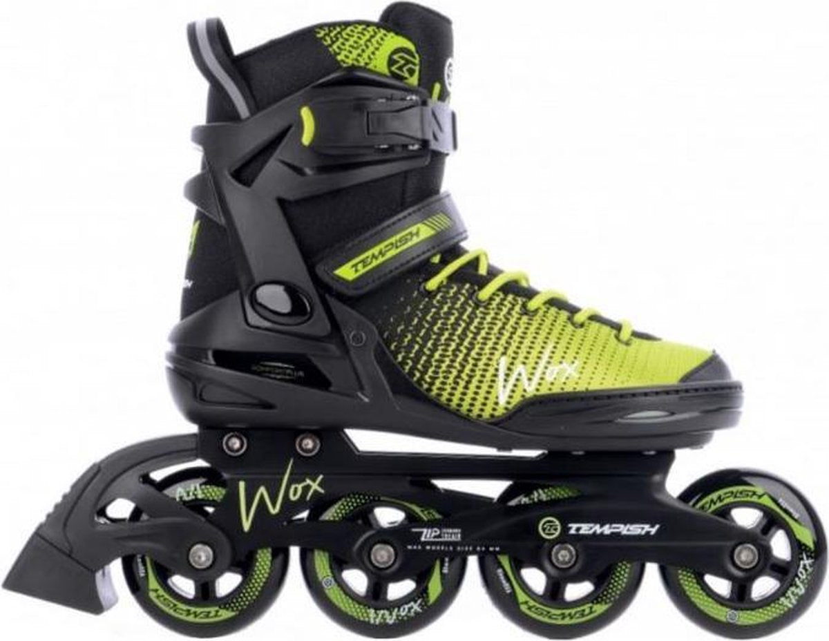 Tempish wox 84 rollers en ligne adultes – roues 4x84mm – rollers fitness – noir vert – taille 41