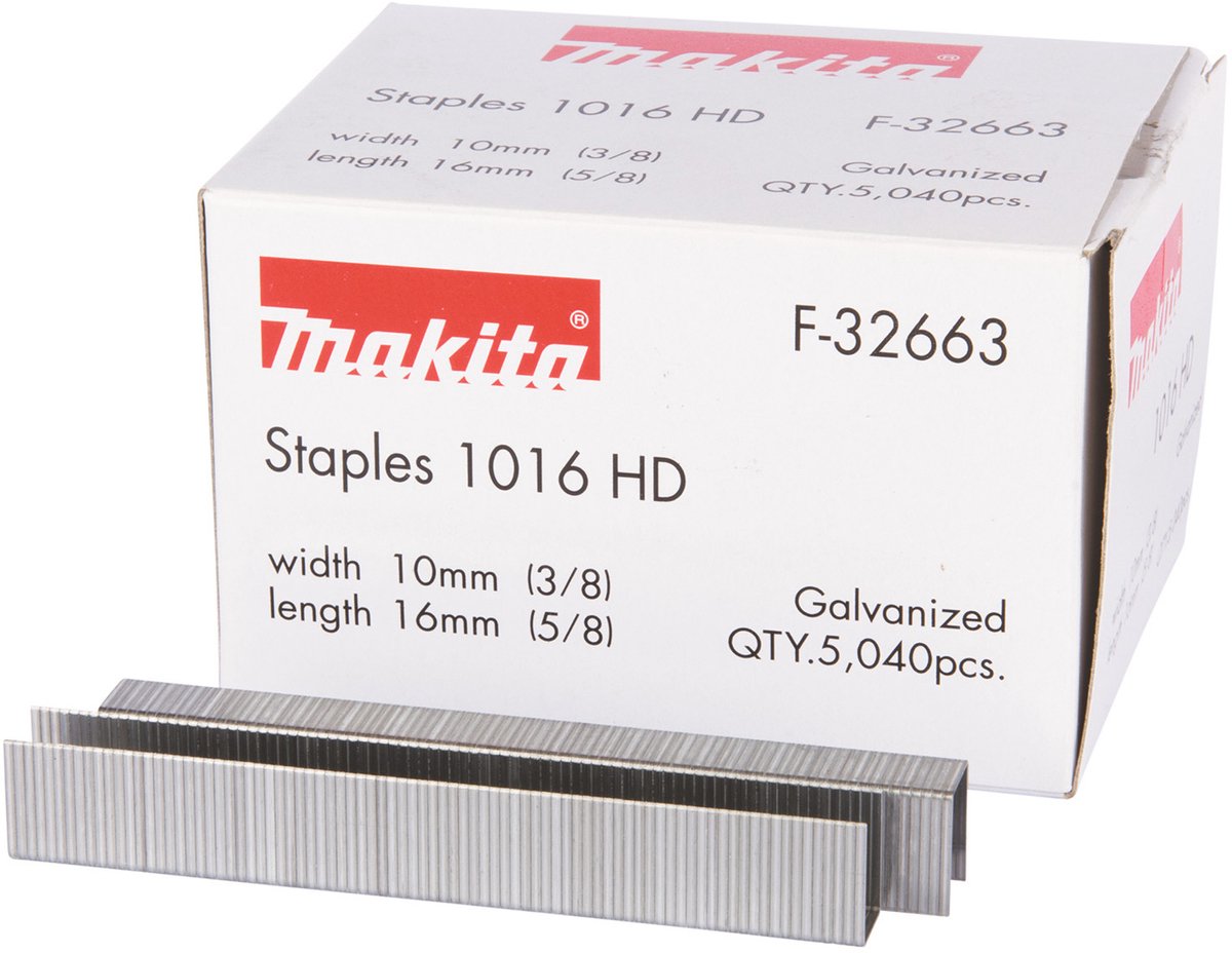 Accessoires Makita non galvanisés en 16 mm. 1016hd-f-32663