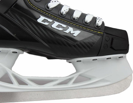 Ccm – supertacks 9355 – patins de hockey sur glace – patins hommes – adultes – noirs – support renforcé speedblade en acier inoxydable – coupe régulière – taille eu 48