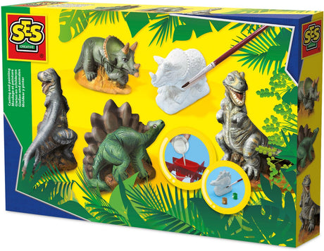 Ses creative ses moulage en plâtre - dinosaures