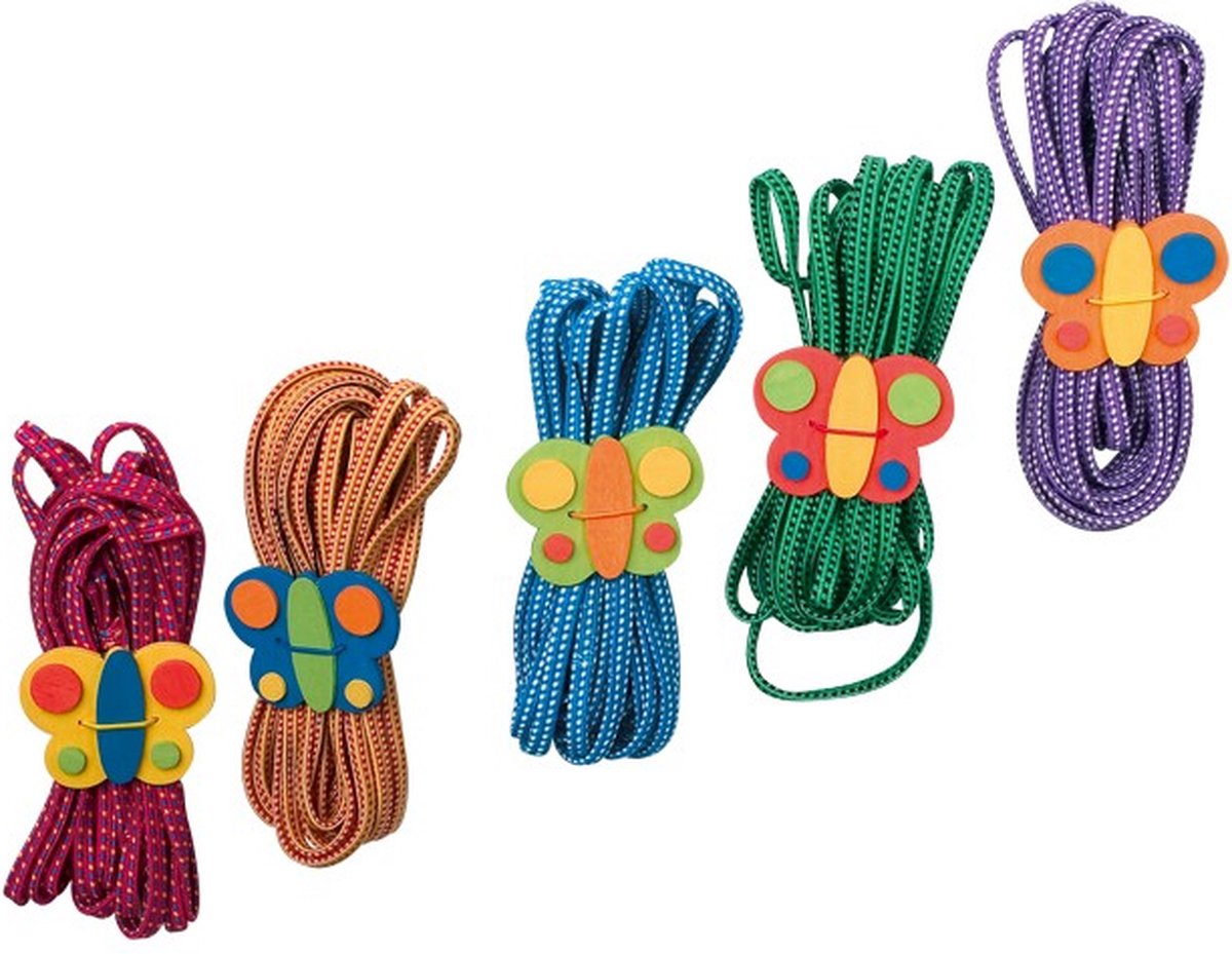 Petit pied - Couleur de papillon Springlélastique, ensemble de 5