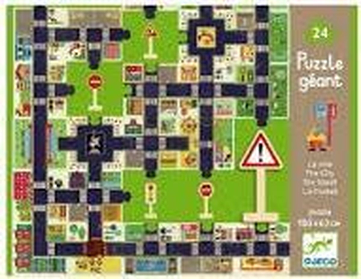 Djeco - pop to play puzzle la ville 24 pcs