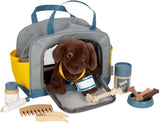 Small foot - peluche chien avec sac de transport et kit de soins