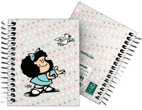 Mafalda schrift oiseau multicolore a7 100 feuilles