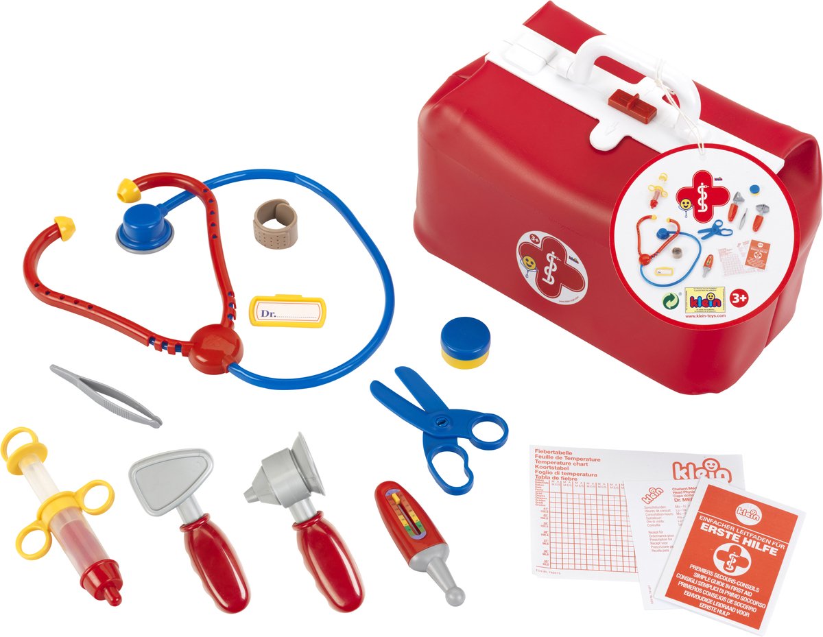 Klein Toys - mallette de médecin - avec accessoires - rouge