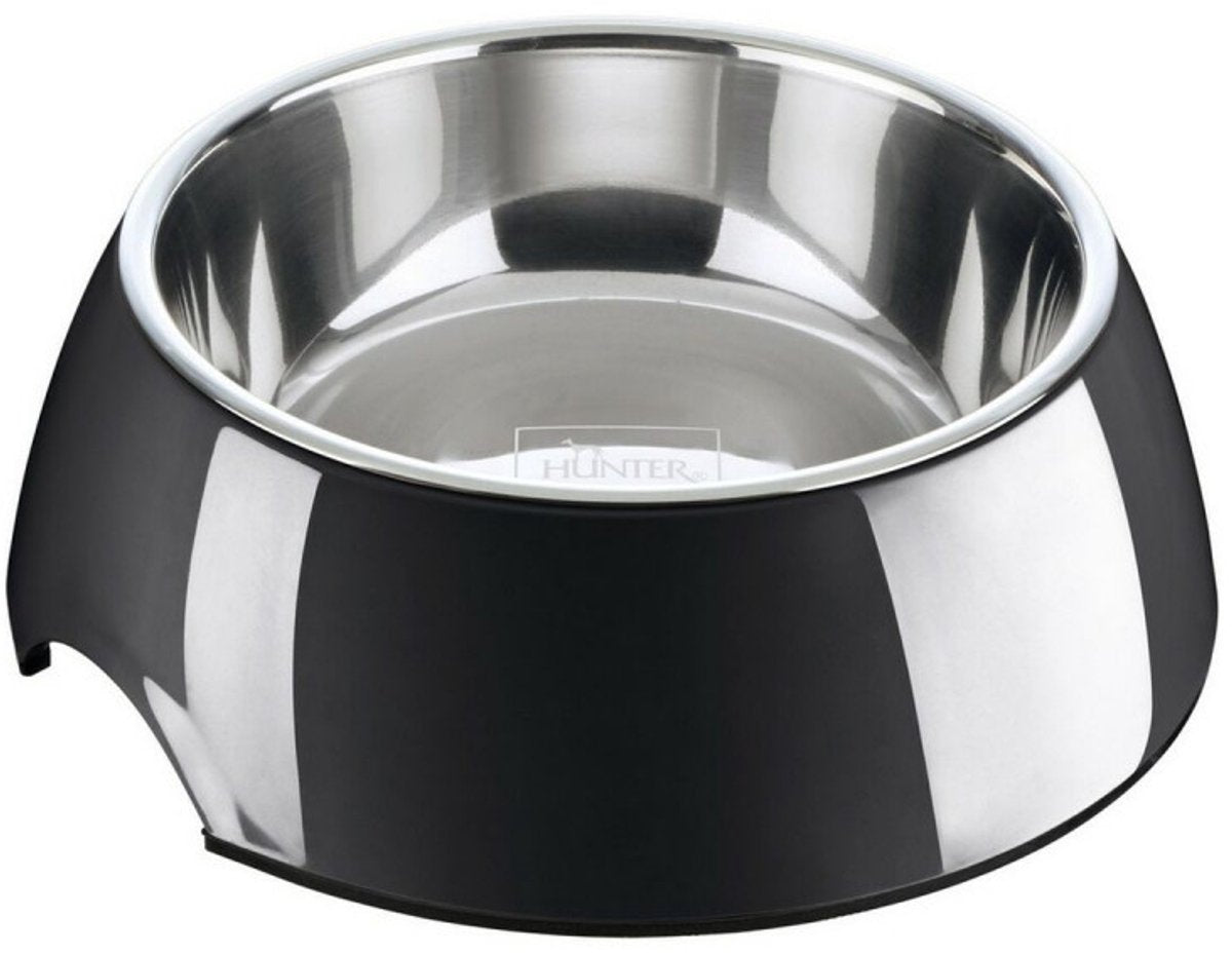 Hunter bol à nourriture - abreuvoir - 700ml - noir -