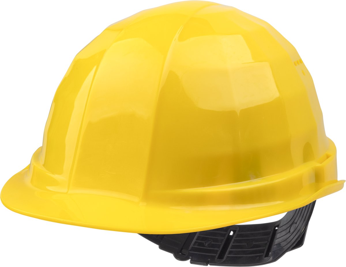 Wolfcraft - casque de sécurité - jaune - casque de chantier - casque de chantier - 4966000