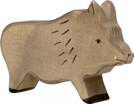Animaux de la forêt Holztiger - sanglier - 12x3x8cm - figurine en bois - fait main