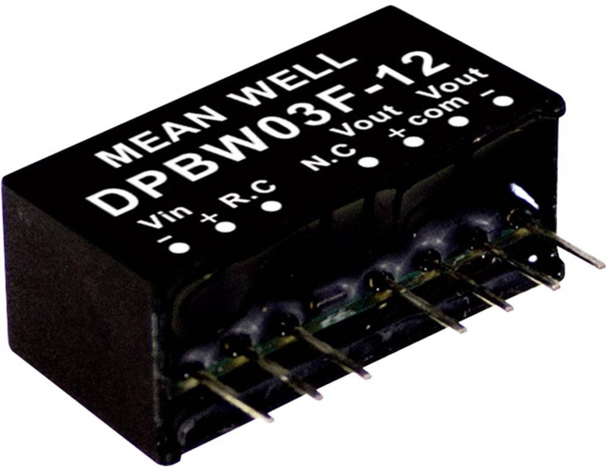 MW Mean Well DPBW03G-15 Module convertisseur DC DC 100 MA 3 W Nombre de sorties : 2 x contenu 1 pièce(s)