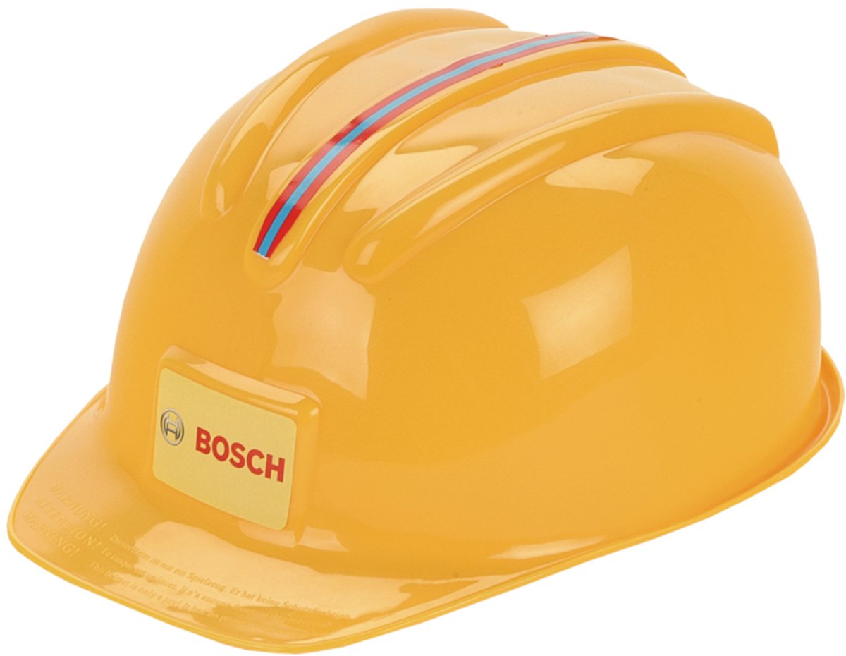 Klein Toys Bosch Mini casque jouet – Taille réglable – Offre du plaisir sans protection – Jaune