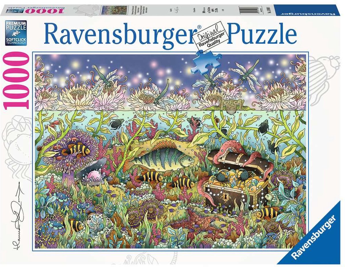 Ravensburger puzzle Royaume sous-marin au crépuscule - puzzle - 1000 pièces