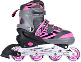 Gris rose de patinage pour enfants, taille 29-32