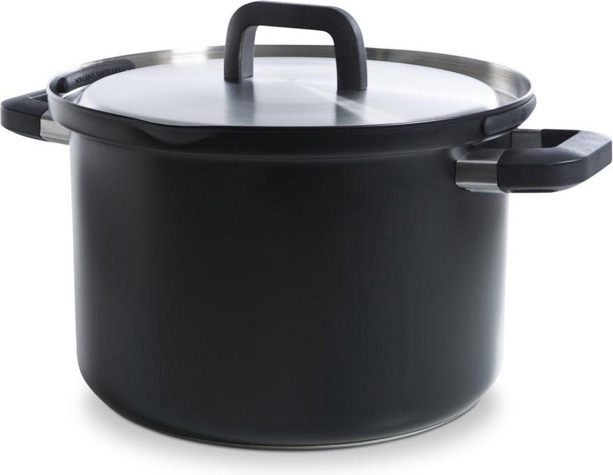 Marmite à soupe Bk flow cool noir en inox ø24 cm