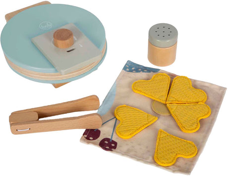 Small foot - ensemble de jeu en bois gaufrier, 10 pièces.