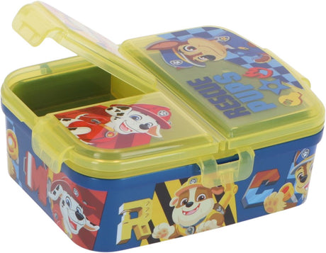 Boîte à lunch pour enfants Stor Paw Patrol - boîte à lunch avec 4 compartiments pour enfants à partir de 4 ans - passe au lave-vaisselle sans BPA - jaune bleu