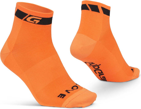 Gripgrab - chaussettes de cyclisme d'été coupe basse classiques 1 paire de chaussettes courtes coolmax - orange - unisexe - taille xs (35-38)