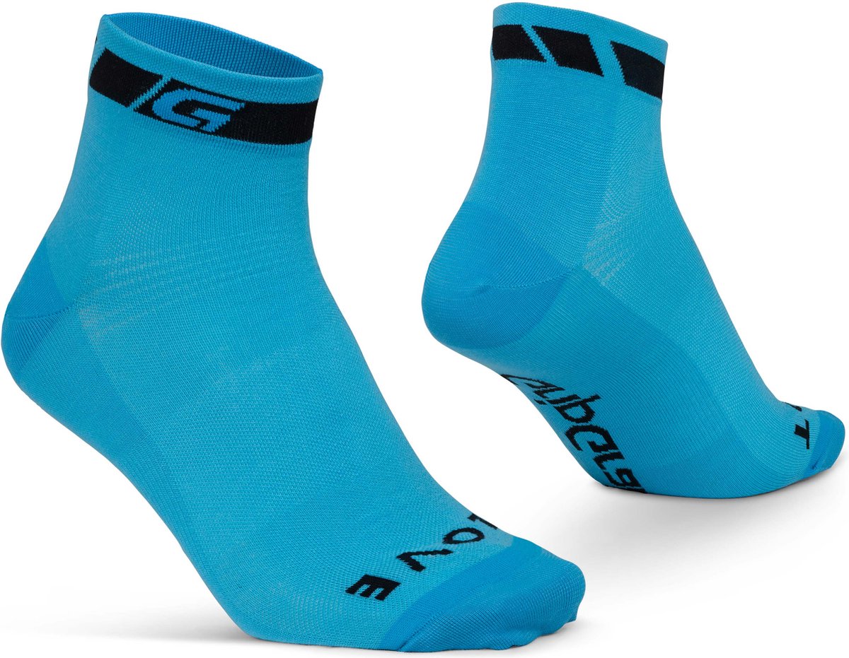 Gripgrab - chaussettes de cyclisme d'été coupe basse classiques 1 paire de chaussettes courtes coolmax - bleu - unisexe - taille l (44-47)