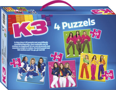 Puzzle 4en1 Studio 100 k3 - étoiles