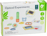 Ensemble de jeu en bois d'expériences optiques du monde classique, 16 pièces.
