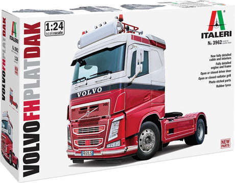 Italeri modélisme kit camions - 3962 volvo fh4 camion 4x2 toit plat plastique - 1:24 - modélisme