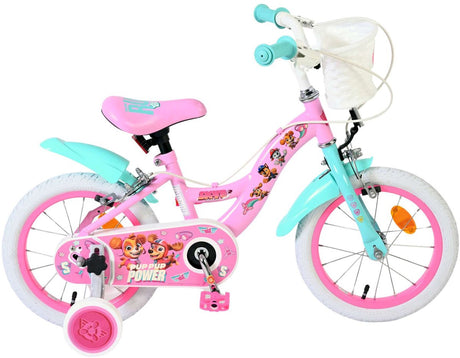 Volare paw patrol children's bicycle - girls - 14 inches - pink - two hand brakes