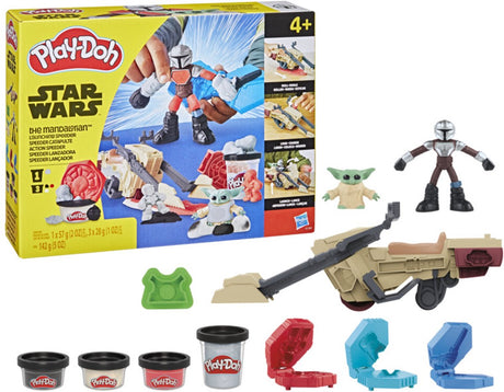 Play-doh star wars le speeder de The Mandalorian - 3 pots de pâte à modeler