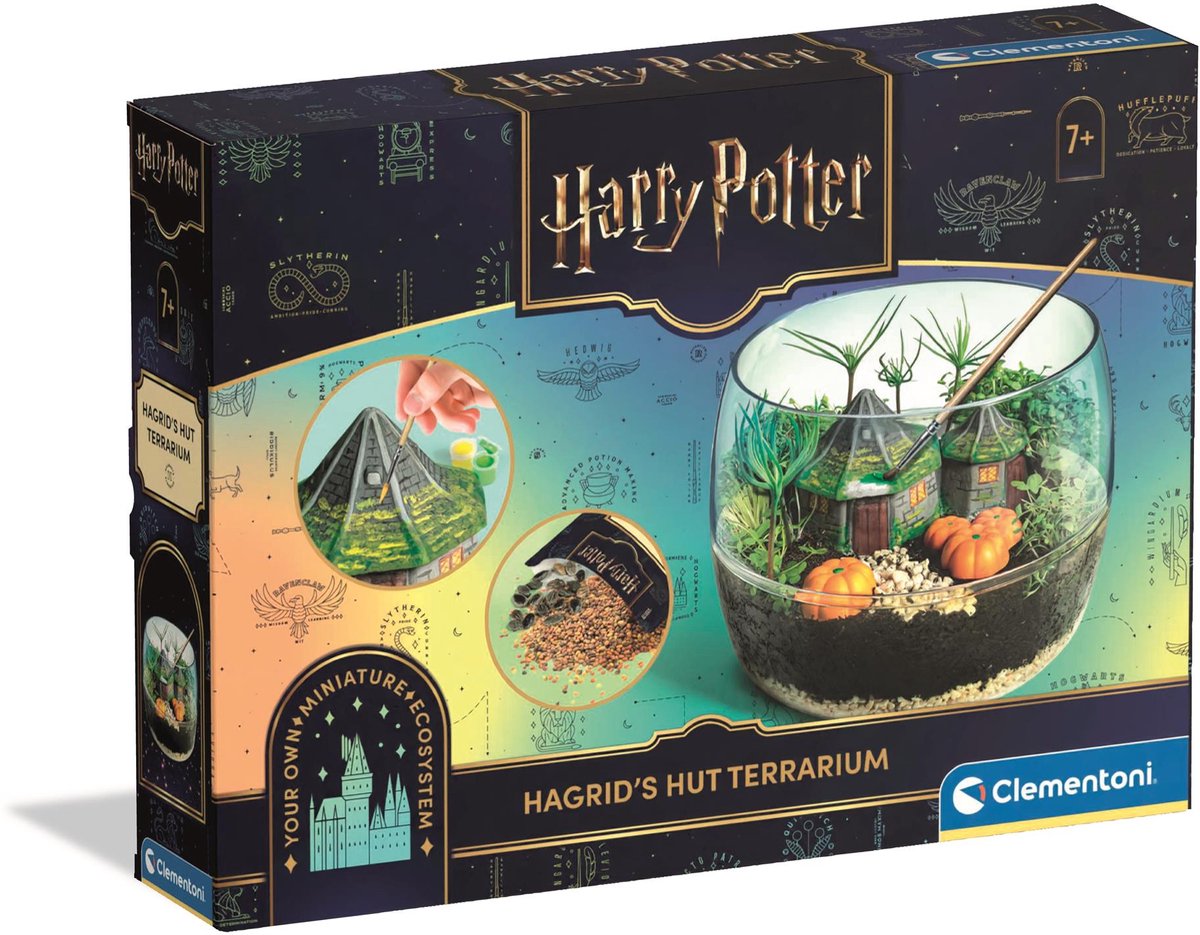 Clementoni Harry Potter Hagrid's Hut Terrarium Miniature Making Craft Set