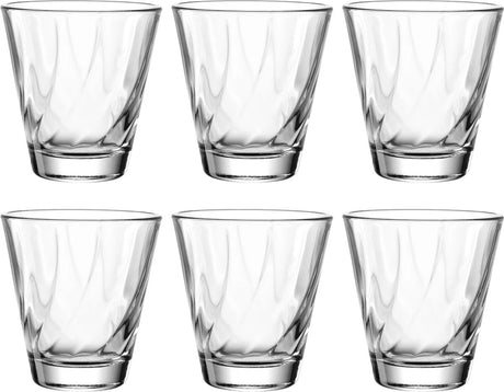 Verre à boire Leonardo twist 215ml transparent - set 6
