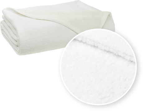 Couvre-lit bouclé Meyco home - blanc cassé