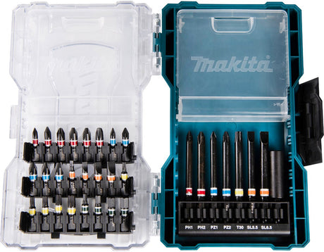 Accessoires Makita e-07076 | jeu de bits | morceaux courts et longs | 32 pièces - e-07076
