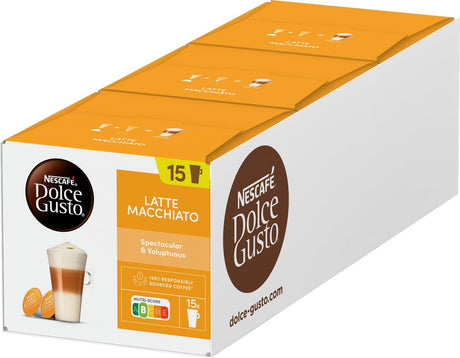 Nescafé dolce gusto capsules latte macchiato - 90 tasses à café pour 45 tasses de café