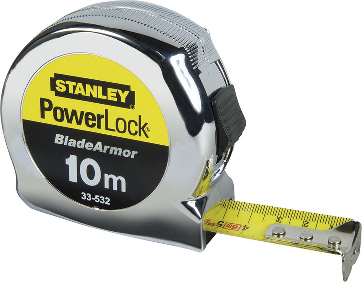 Stanley mètre ruban powerlock lame armure 10m (carte)