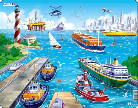 Selecta Larsen puzzle le port, 35 pcs.