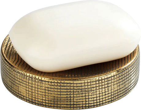 Wenko porte-savon rivara gold céramique avec structure - porte-savon autoportant - salle de bain WC cuisine