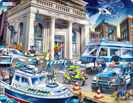 Selecta Larsen puzzle la police, 43 pcs.