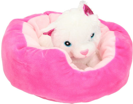 Toi-toys peluche chien dans son panier