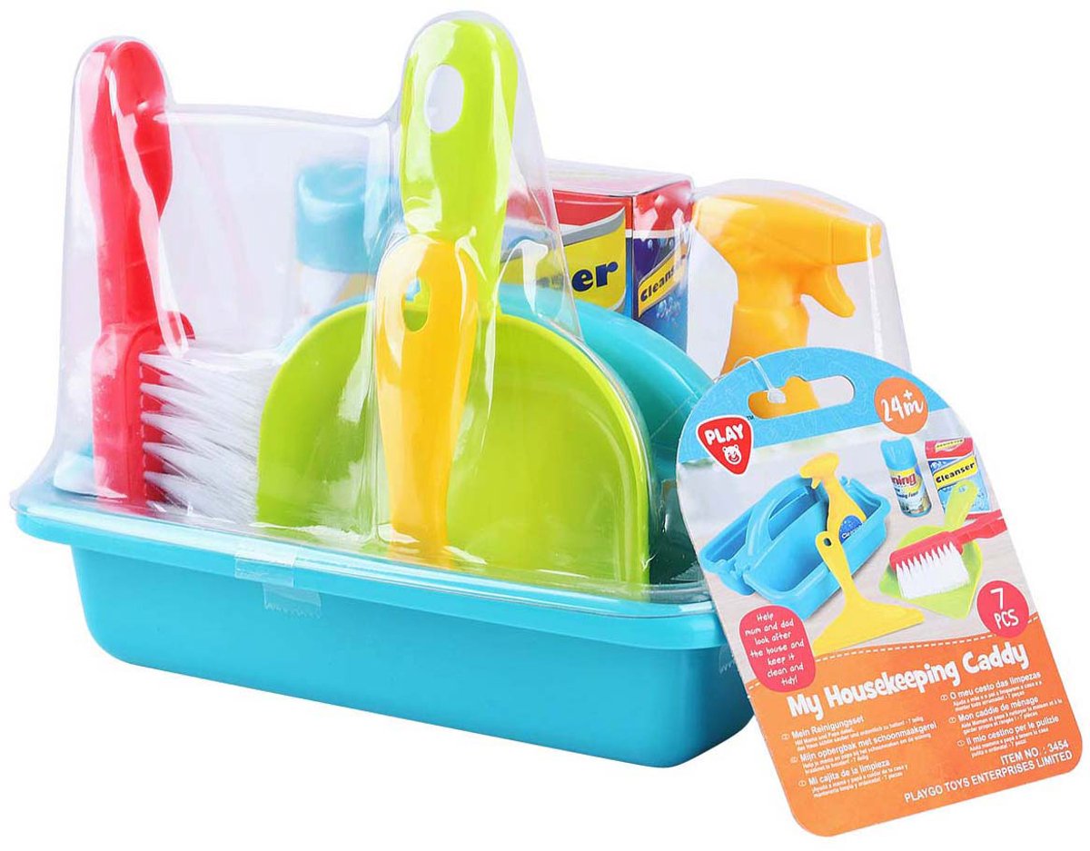 Kit de nettoyage ménager Playgo - 7 pièces.