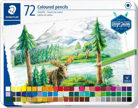 Crayons de couleur Staedtler - étui en métal 72 pcs