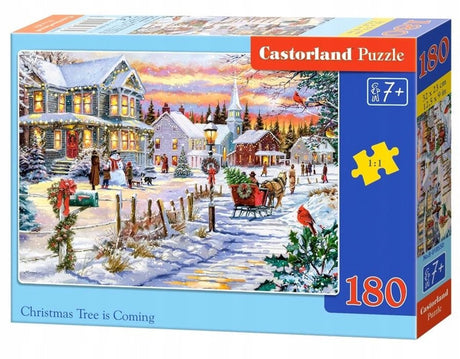 Puzzle de Noël Castorland 180 éléments pour les enfants à partir de 7 ans