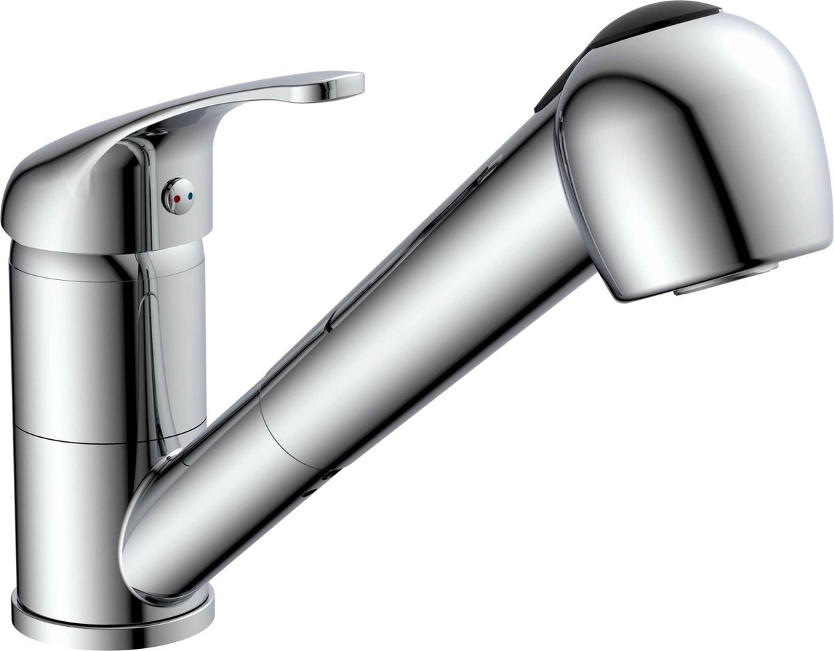 Mélangeur de cuisine Eisl avec douchette extractible grande vita couleur chrome